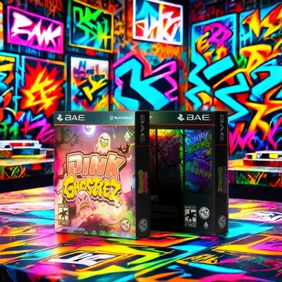 Op maat gemaakte bestelling geaccepteerd Holographic Shiny Spot UV Foil Laser Card Paper Box Zilver met gouden stempel Rigid Craft Box