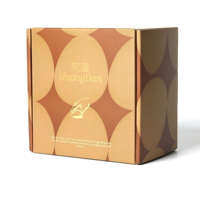 kopen OEM Folie Stempel logo Kraft mailer dozen, Custom gegolfde verzenddozen online manufacture