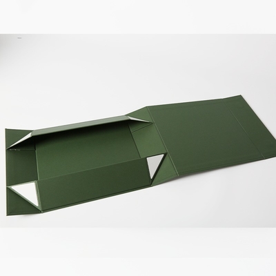 kopen Kartonvouwbare magnetische verpakkingsdoos, groene magnetische cadeaubon Op maat gedrukt online manufacture