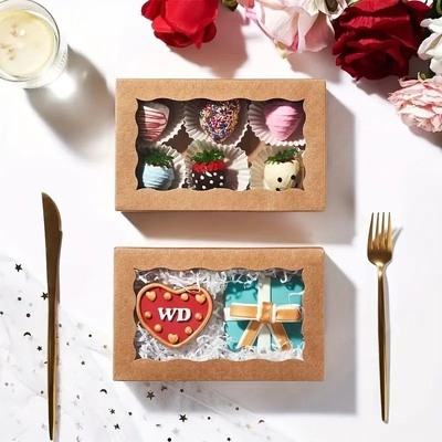 kopen Kraftpapier snackverpakkingsdoos voor rechthoekige of op maat gemaakte vorm voor voedselverpakkingen online manufacture