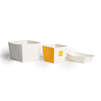 kopen Recyclebare papierpakketten voor hamburgers, popcorn, maat en kleur online manufacture