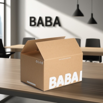 kopen Witte inkt verpakkingen Kraft gegolfd karton verzendkartonnen voor parfum cadeautjes online manufacture