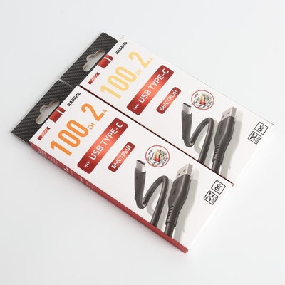 kopen Custom Plastic Liner Type Mobile Phone Ivory Board Paper Box voor iPhone-opladers online manufacture