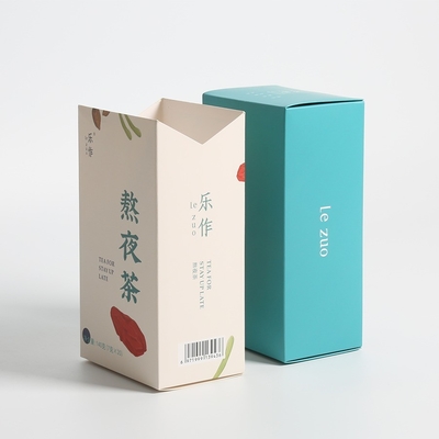 kopen Paper Tuck Top Green Tea Packaging Box, Auto Lock Bottom Boxes CMYK 4 kleurenprinting online manufacture