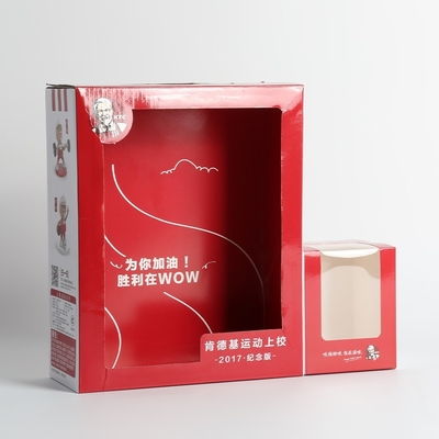 kopen OEM ODM 4x4x5 Inches Straight Tuck End Box Coated Paper Packaging Box Voor KFC Food online manufacture