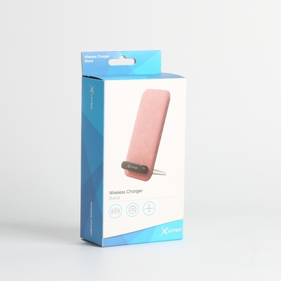 kopen Gecoat papier bovenste en onderste omgekeerde tuck witte doos voor karton draadloos oplader cadeaubon in CMYK-kleur online manufacture
