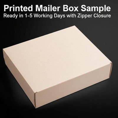 kopen Printed Mailer Box Sample Ready in 1-5 Working Days with Zipper Closure online manufacture