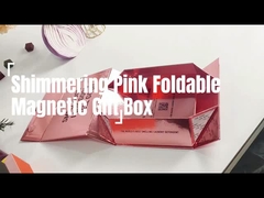 Gepersonaliseerde grootte Blauwe Magnetische vouwdoos Papier Geschenkverpakkingsdoos Voor wijnfles