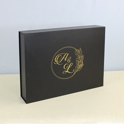 Custom Luxury Packaging Box Custom Logo Printing Zwart Rigid Magnetic Gift Boxes Met Magnetisch Sluitdeksel