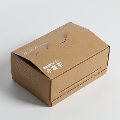 Gepersonaliseerde grootte Kraft verzenddoos voor cosmetica, Bruine Craft verpakkingsdoos Groothandel
