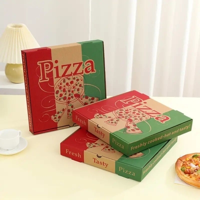 Custom gedrukte pizza dozen karton rechthoekige pizza verzenddozen maat