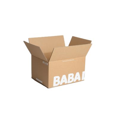 Gepersonaliseerde Kraft gegolfde doos karton voor product display Klant logo branding