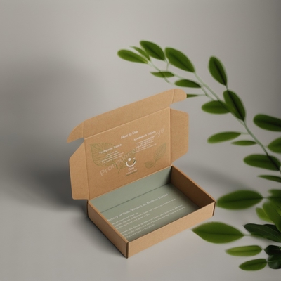 Recycled Custom Logo Dubbel gedrukt Kraft karton Eco-vriendelijk papieren verpakkingsdoos