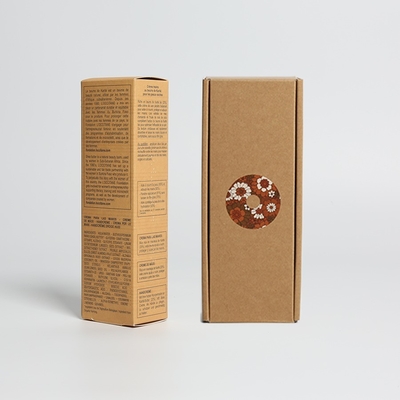 Custom logo gedrukt ambachtelijk papier Tuck End verpakking voor milieuvriendelijke aangepaste dikte