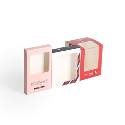 Papieren cadeaubon met PVC-vensters Tuck End Boxes Volkleurige afdruk Kleine cadeaubon