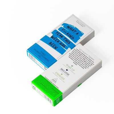 Custom logo Roze bedekte papier Tuck End Box voor papier douche stoomverpakking