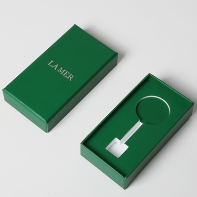 Geavanceerde vierkante grijze karton papier luxe doos verpakking met deksel en basis ontwerp