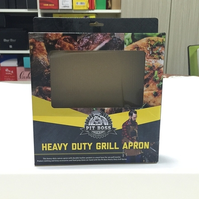 Gepersonaliseerde dikte auto slot bodem doos Canvas schort verpakking met logo drukken