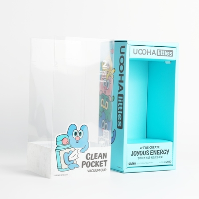Custom CMYK Print Ivory Board Toys Verpakkingsdoos met transparant deksel