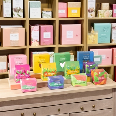 Recyclebaar luxe papieren cadeaubon voor zeep Speciaal papier 4C Print