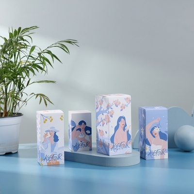 Gecoate verpakkingsdoos voor luxe cosmetica, huidverzorgingsdoos voor cadeautjes.
