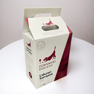 Witte karton Tuck mailer dozen voor wimper verpakking Custom Hot Stamping logo