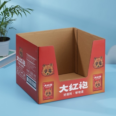 Onregelmatige gegolfde Tuck End Box voor thee accessoires Custom Single Side Printing