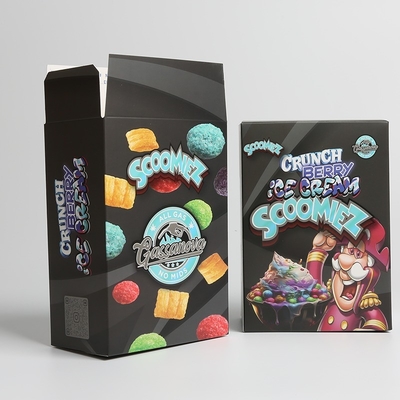 Custom lichtgewicht papieren snacks verpakkingsdoos met een rechte tuck einde ontwerp